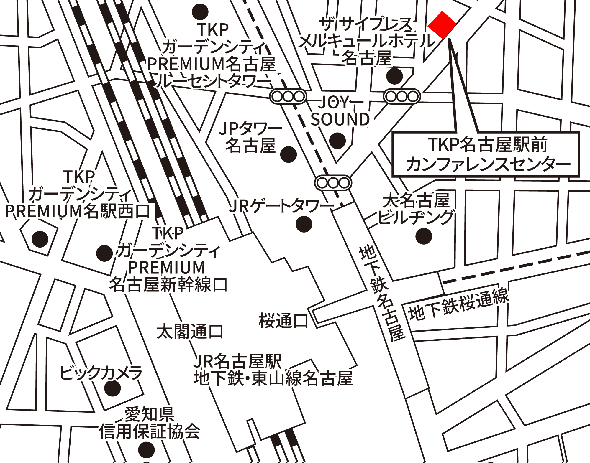 TKP名古屋駅前カンファレンスセンター 地図
