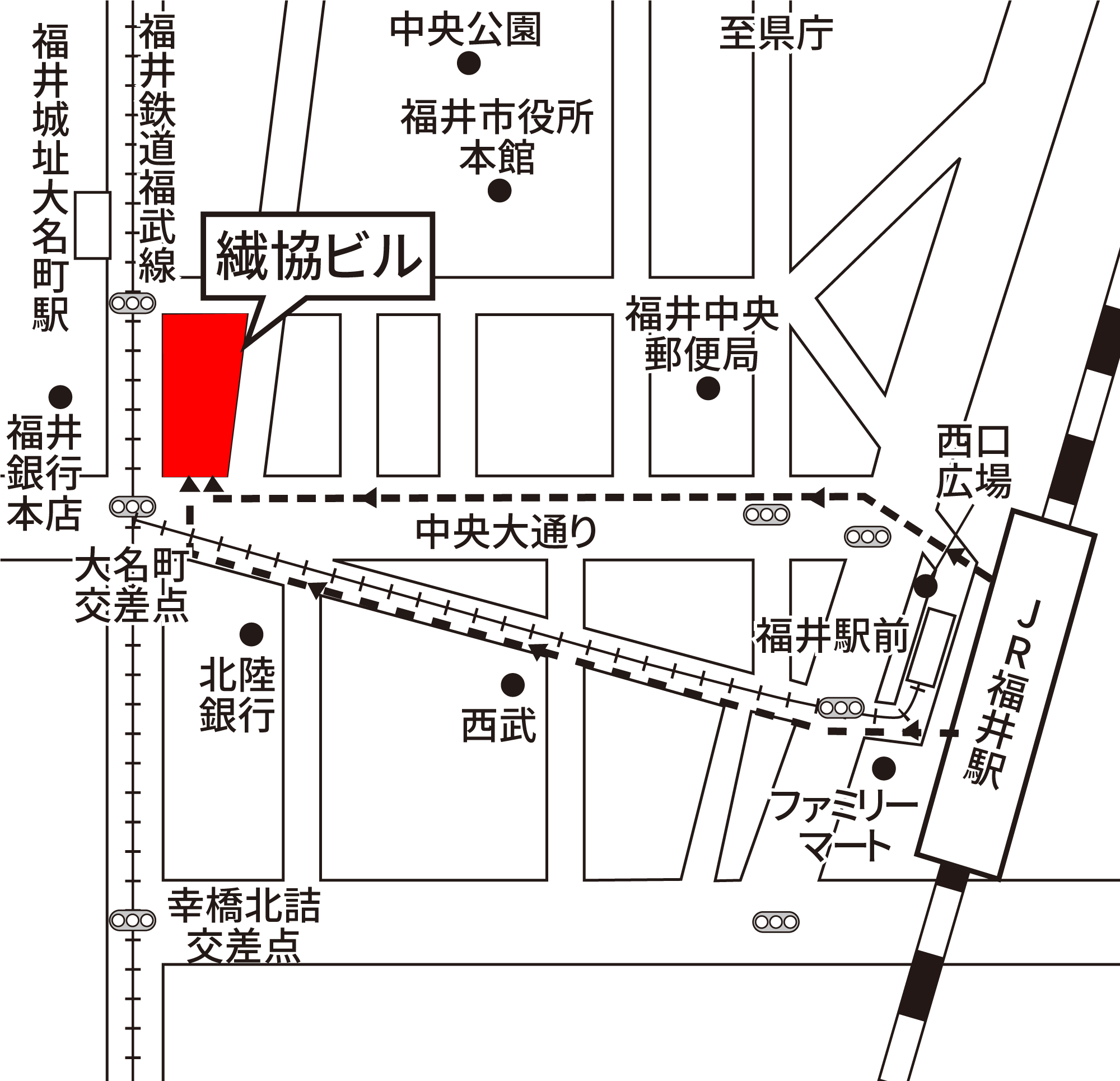 福井県繊協ビル 地図