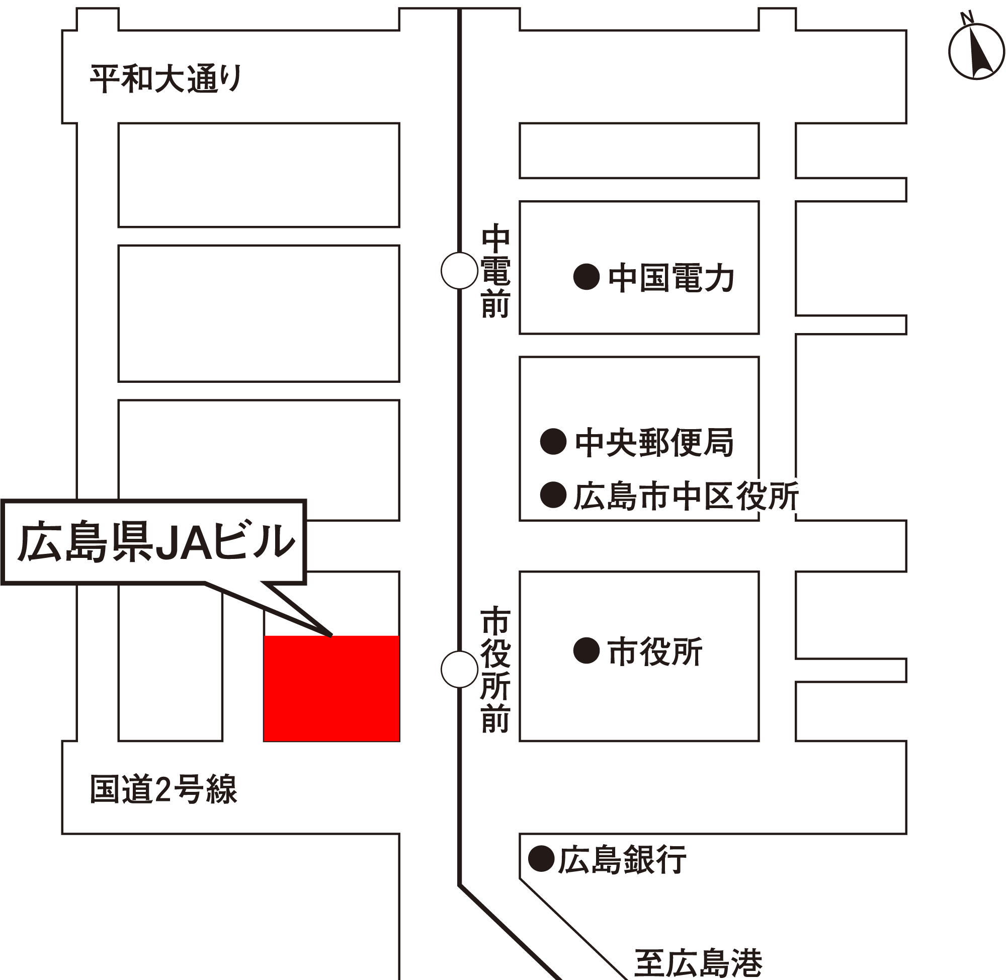 広島県JAビル 地図