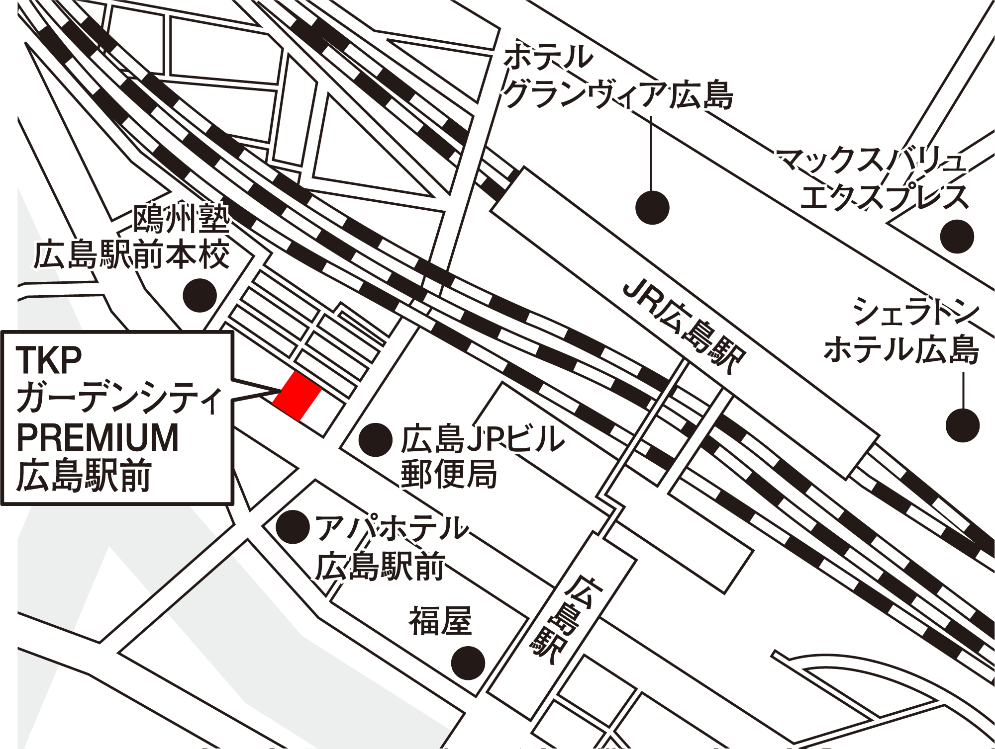 TKPガーデンシティPREMIUM広島駅前 地図