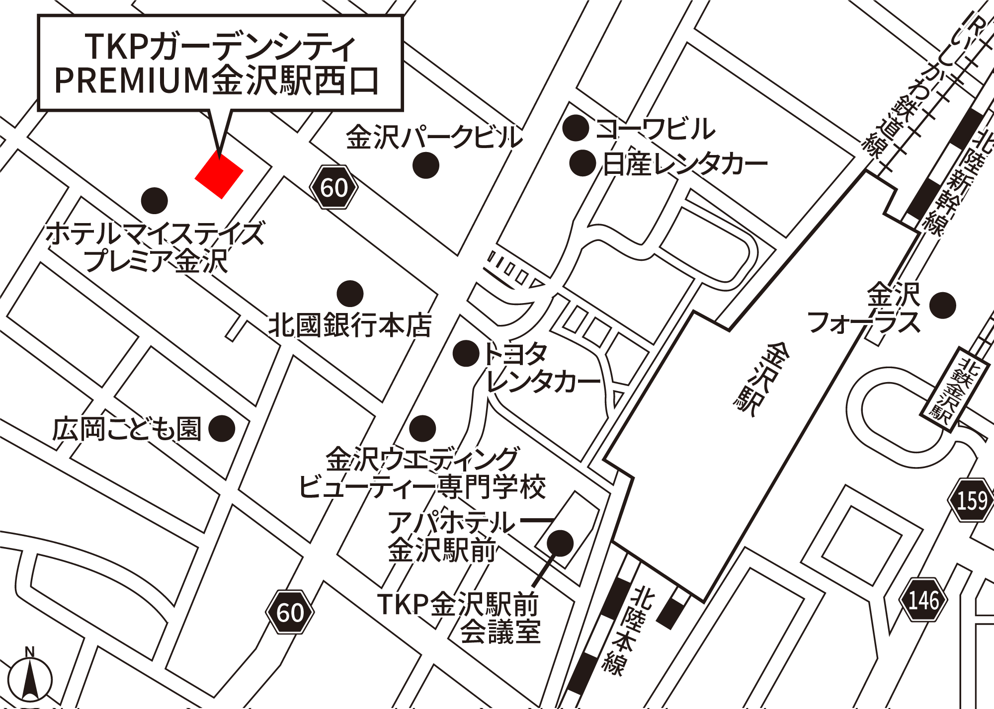 TKPガーデンシティPREMIUM金沢駅西口 地図