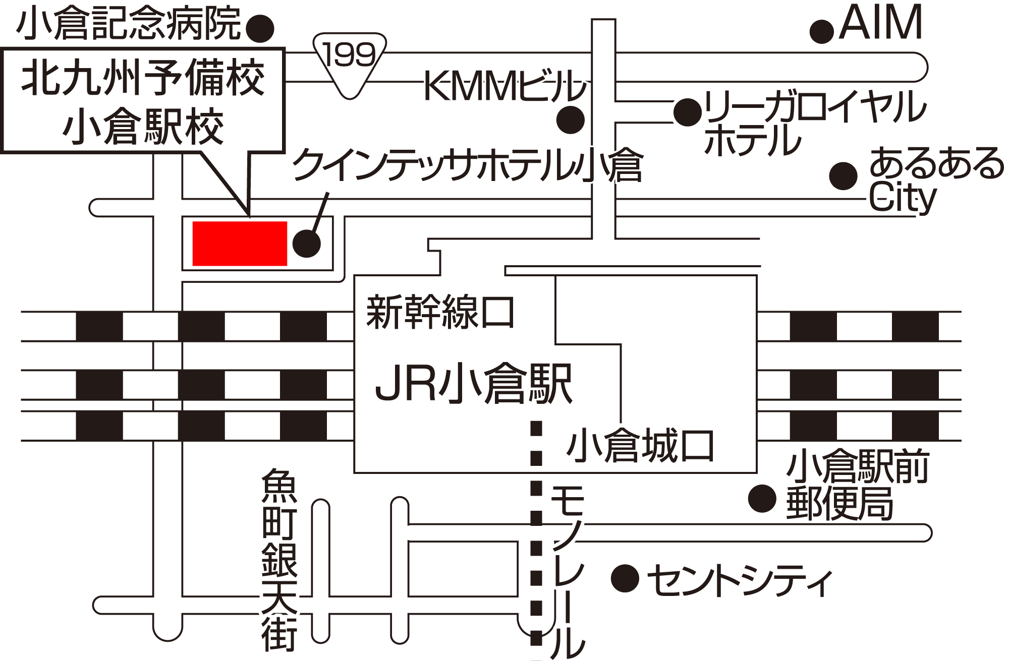 北九州予備校小倉駅校 地図