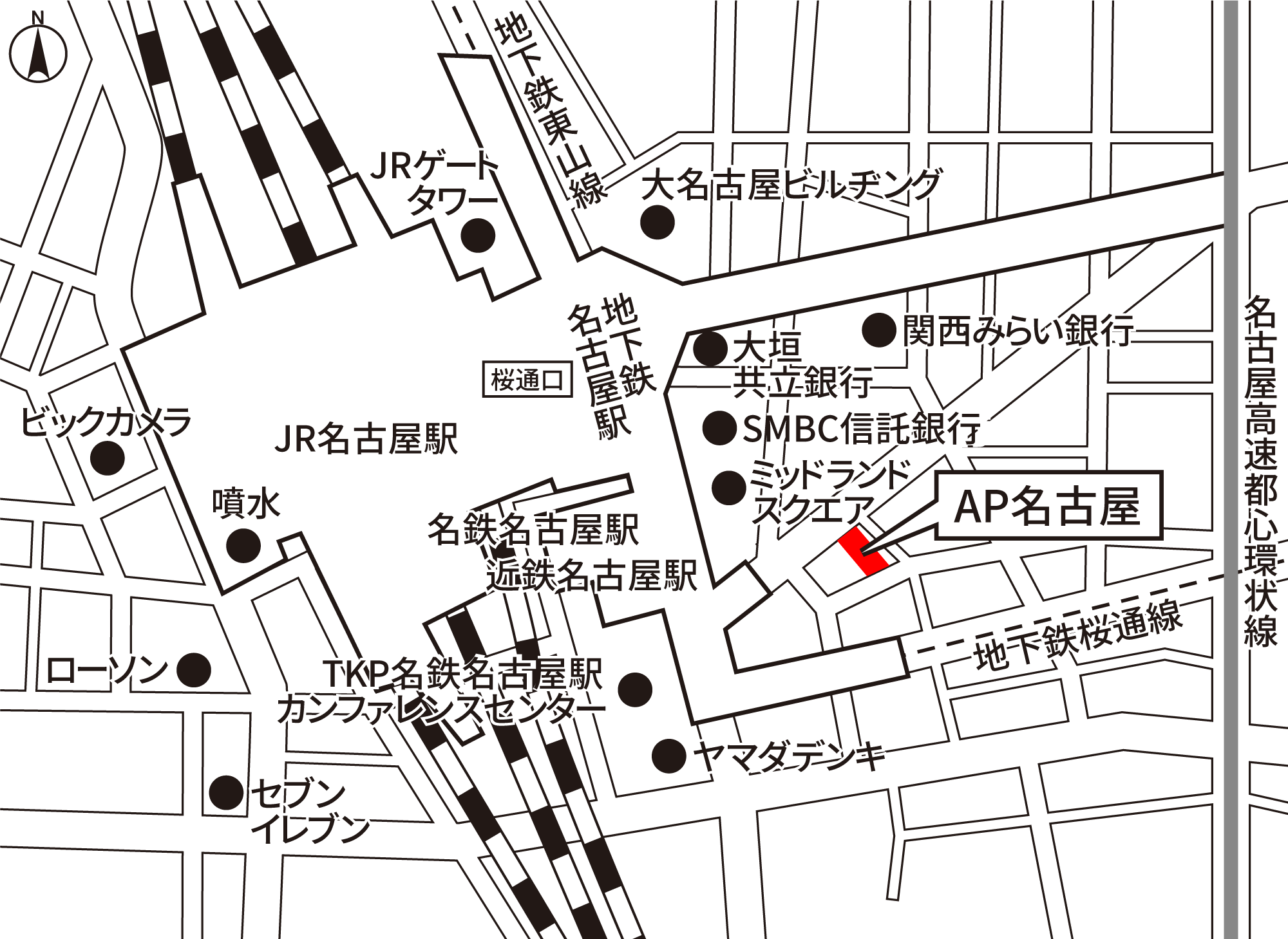 AP名古屋 地図