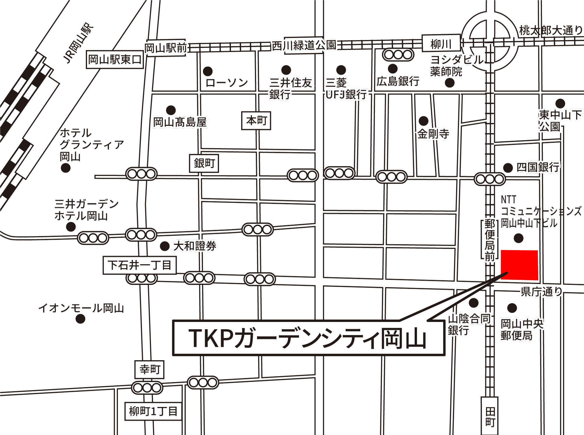 TKPガーデンシティ岡山 地図