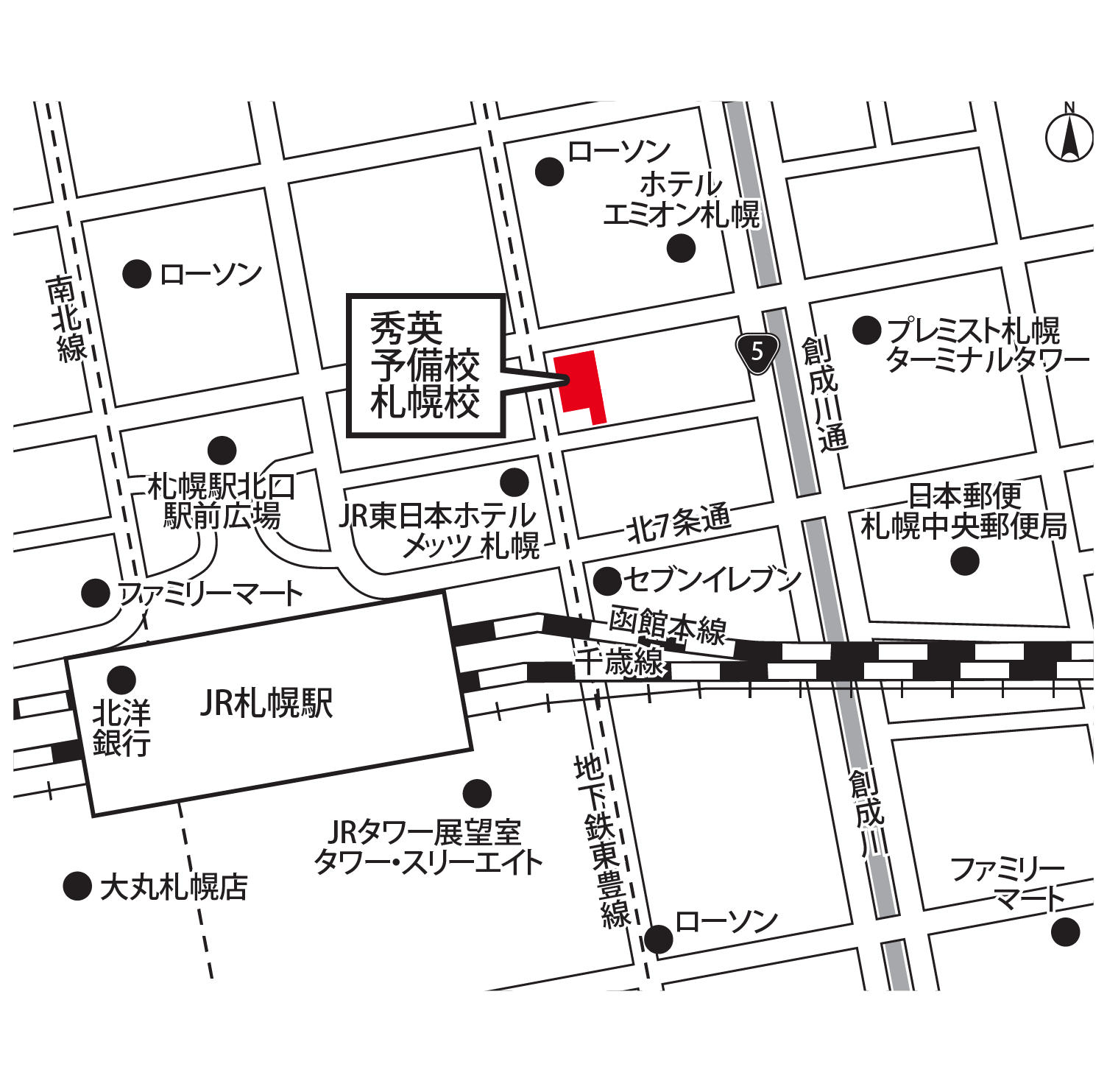 秀英予備校札幌校 地図