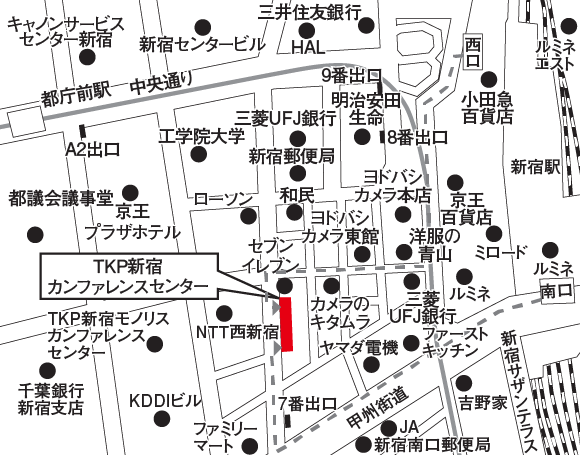 TKP新宿カンファレンスセンター 地図