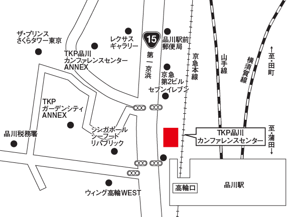 TKP品川カンファレンスセンター 地図